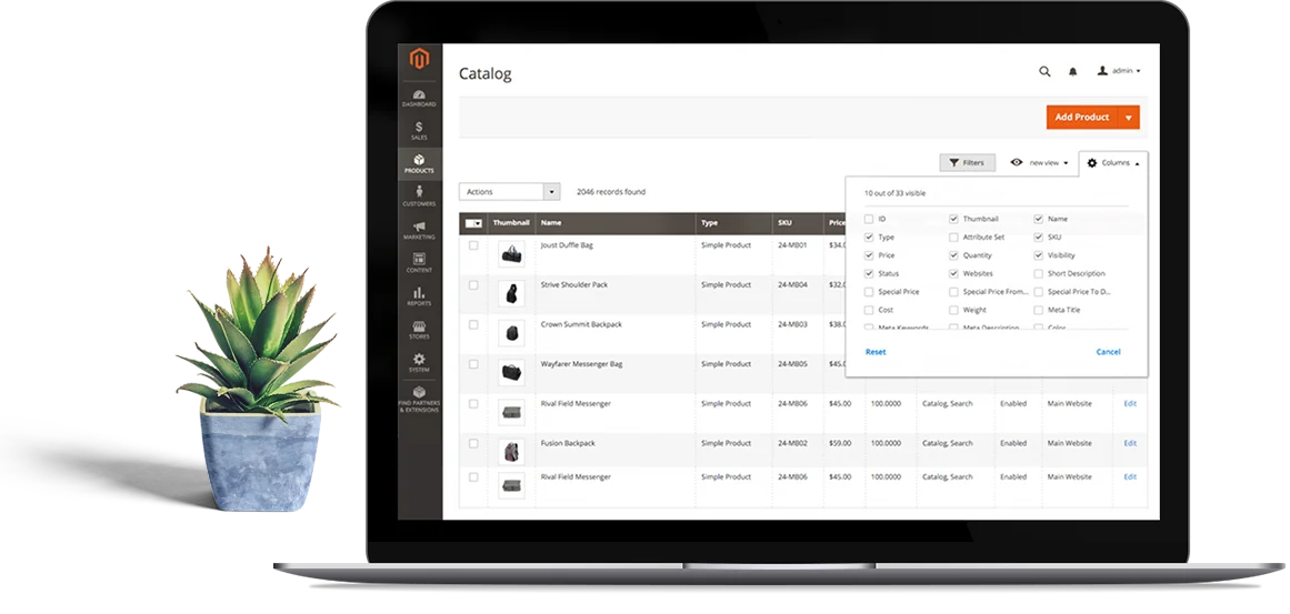 Magento Dashboard Image