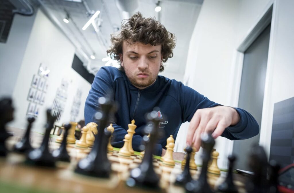 Hans Niemann at the 2022 Sinquefield Cup