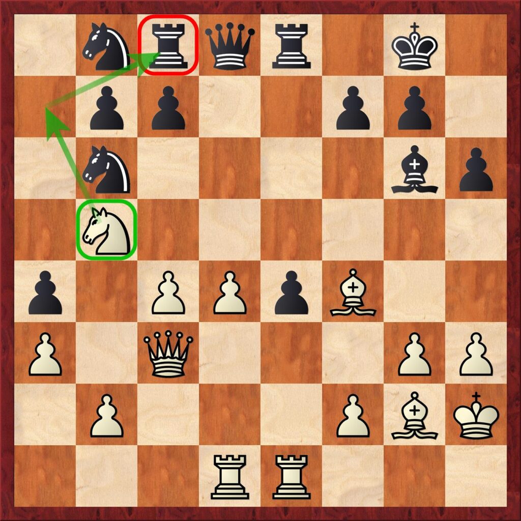 Why did Ding spurn 26.Na7? He said he didn't see it, but sometimes when a player has an overwhelming position and grabs material, they lose momentum and allow the opposition a chance to fight harder. White's knight on b5 is much more valuable than that rook on c8.